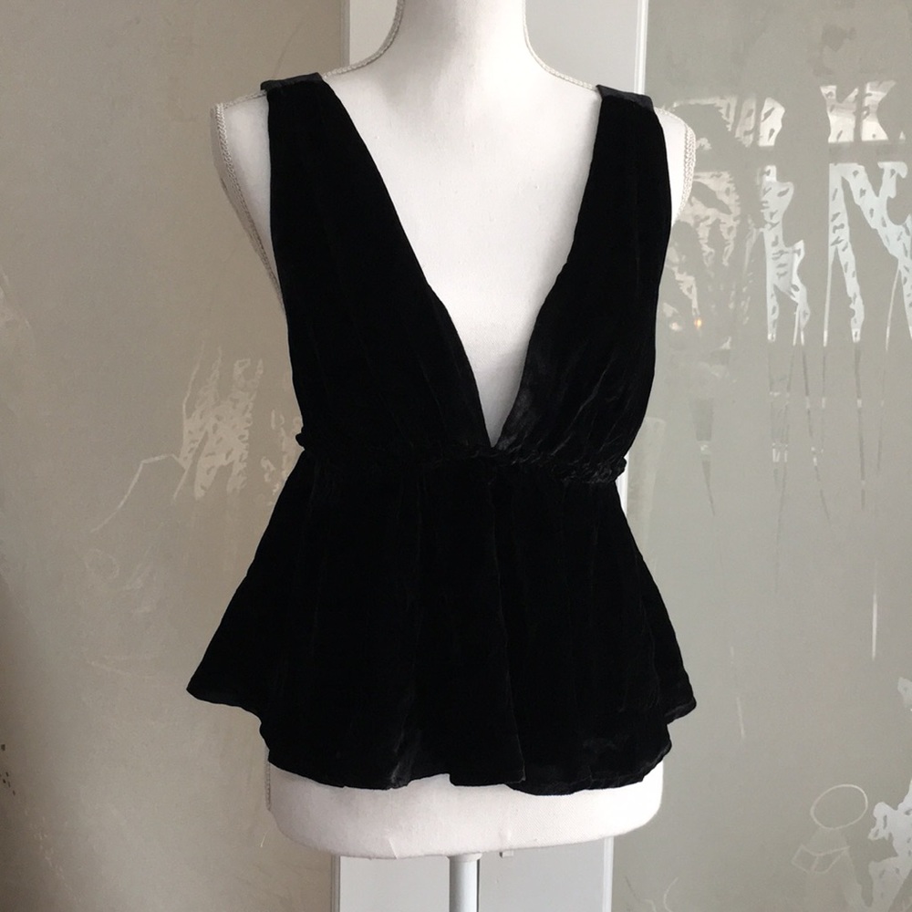 Free people velvet top